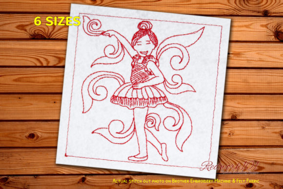 Ballerina Tutu Redwork Design: A Designer's Review