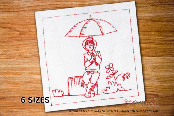 Boy with Umbrella Bluework: A Seller’s Review