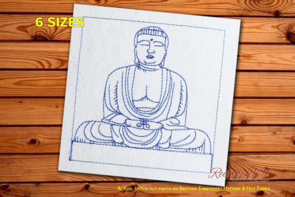 Buddhism Statue Machine Embroidery Design Review