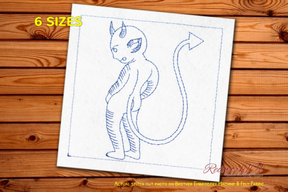 Devil with Tail Redwork: A Designer's Review