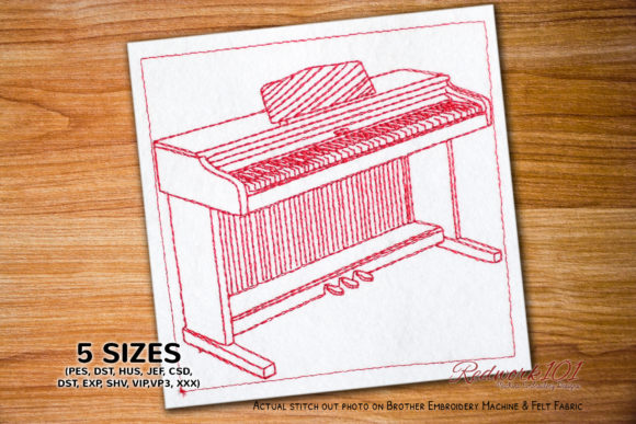 Digital Piano Redwork: A Seasonal Staple