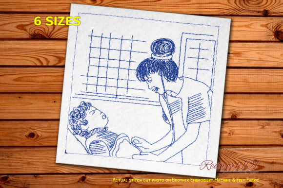 Female Nurse Examination Redwork: Seasonal Review