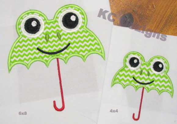 Frog Umbrella: A Charming Embroidery Design for Gifts
