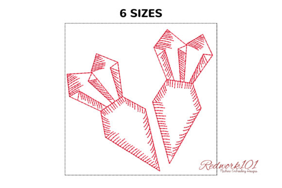 Paper Carrots Machine: A Playful Embroidery Design