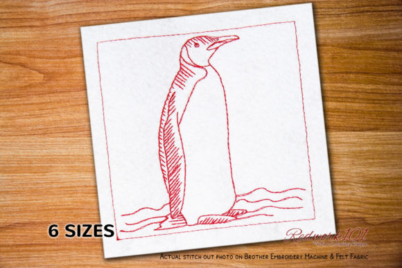 Penguin on Snow Redwork: A Designer's Review