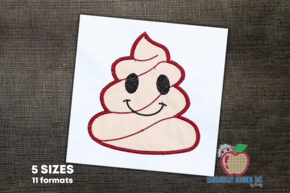 Poop Emoji Applique: A Designer's Review for Small Business Merch