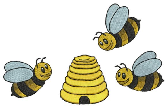 Sweet Bees: A Must-Have for Seasonal Embroidery